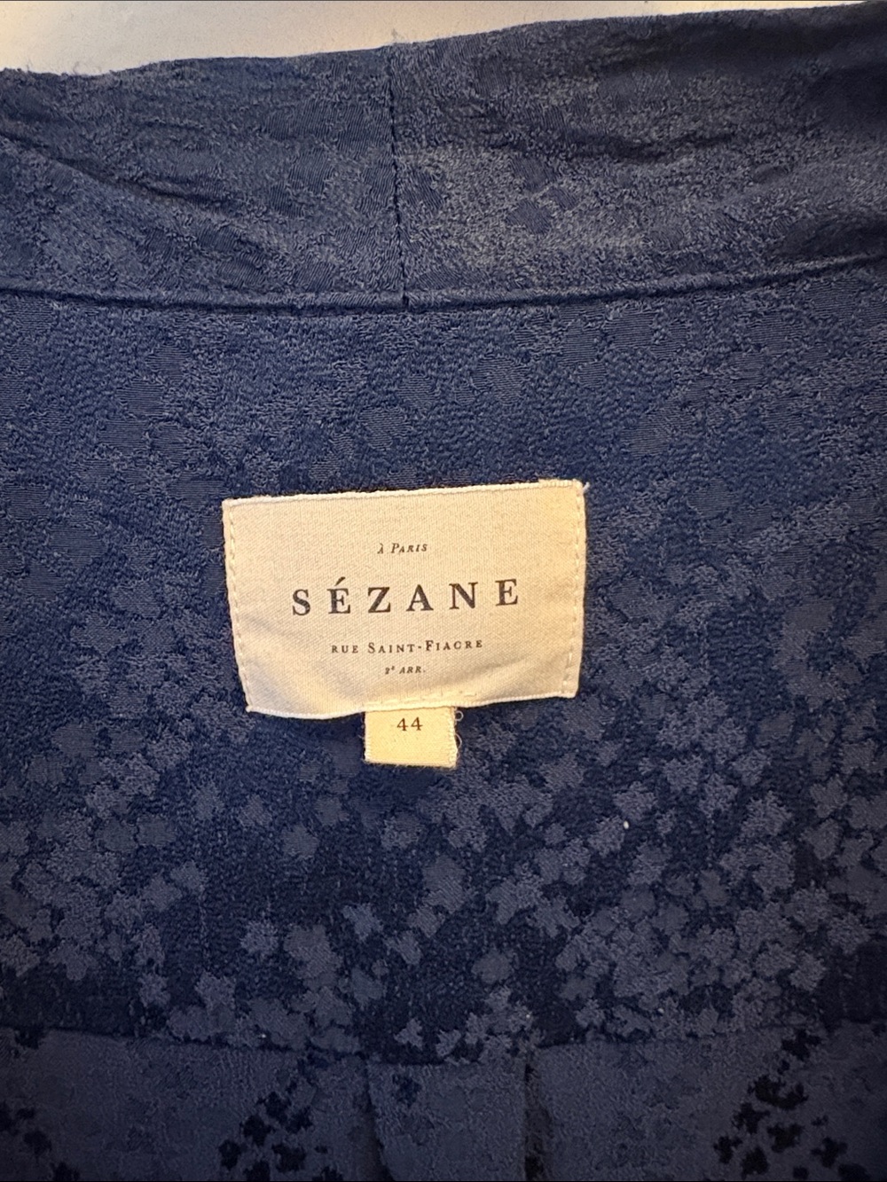 Sezane Abelia blouse blue floral - Picture 5 of 5